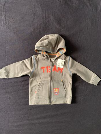 Gilet zippé à capuche