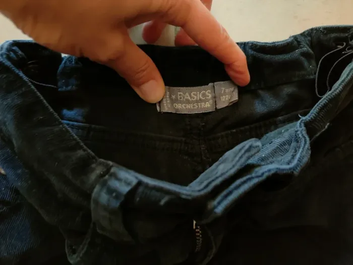 Pantalon noir côtelé velours noir taille 7 ans Orchestra - photo numéro 7