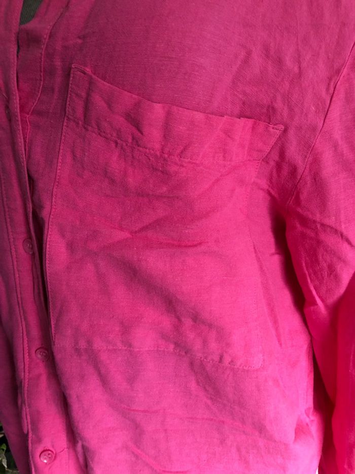 Chemise en lin loose rose Primark 36 - photo numéro 4