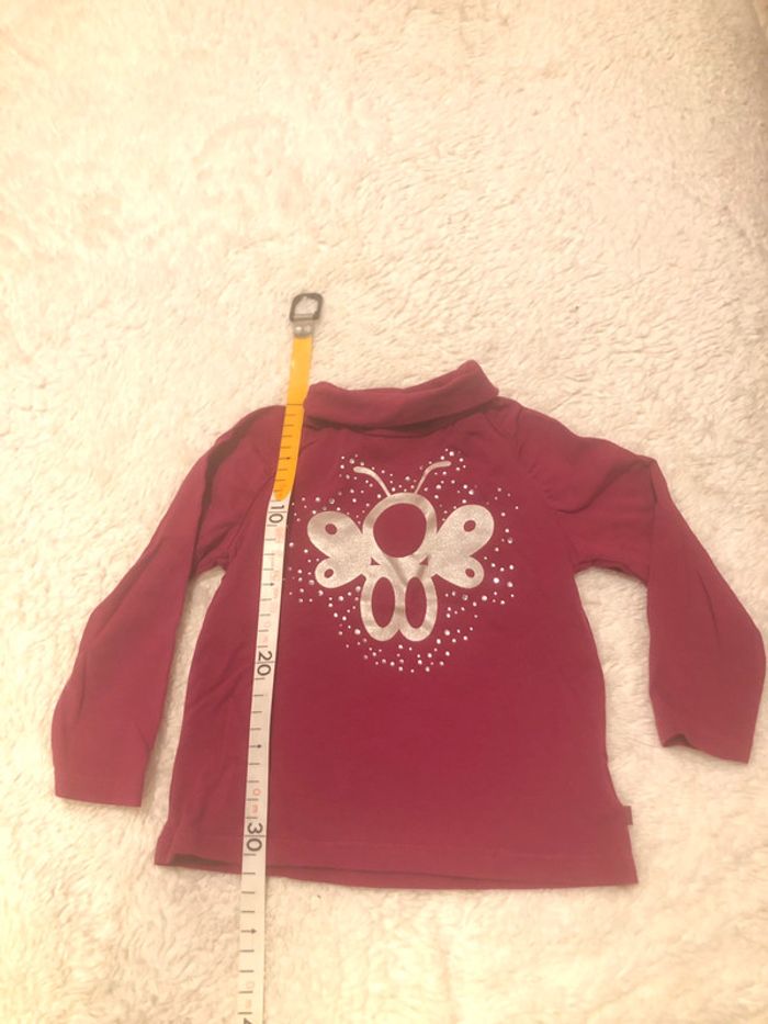 Tee shirt col montant prune Obaïbi F18m - photo numéro 2