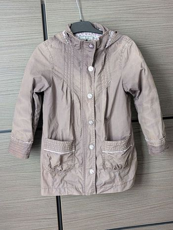 Manteau/veste/parka fleurs mi saison fille 4 ans