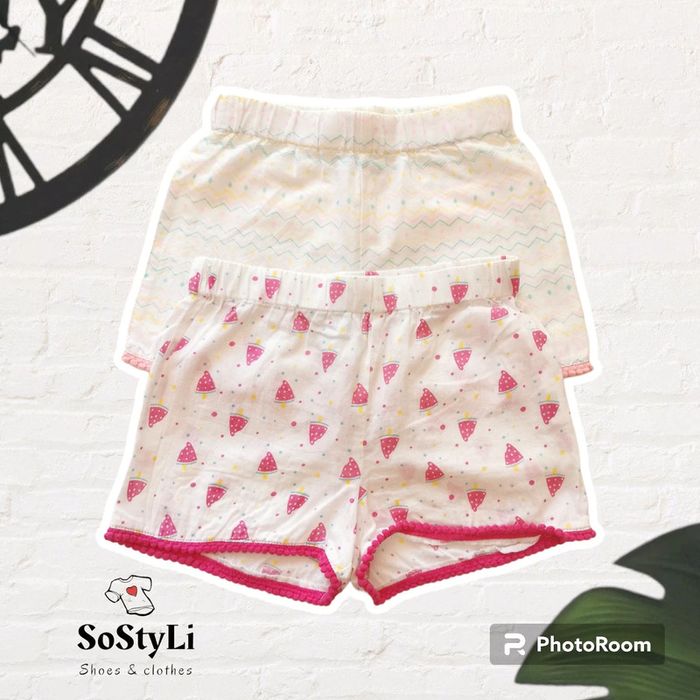 Lot de 2 shorts fin été à motifs Pat et Ripaton 18 Mois