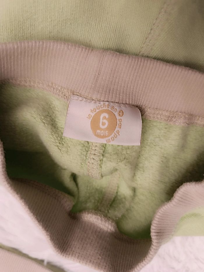 Ensemble 2 pièces Sweat et Jogging T. 6 mois DPAM - photo numéro 6