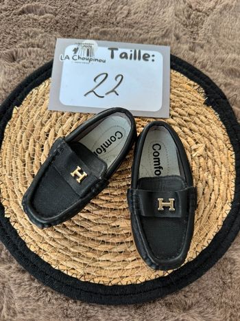 Mocassin noir - taille 22 🌼