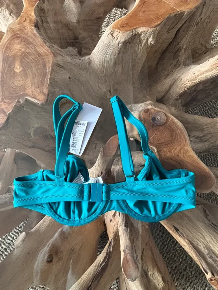 Haut de maillot de bain Etam vert émeraude 85C - photo numéro 3