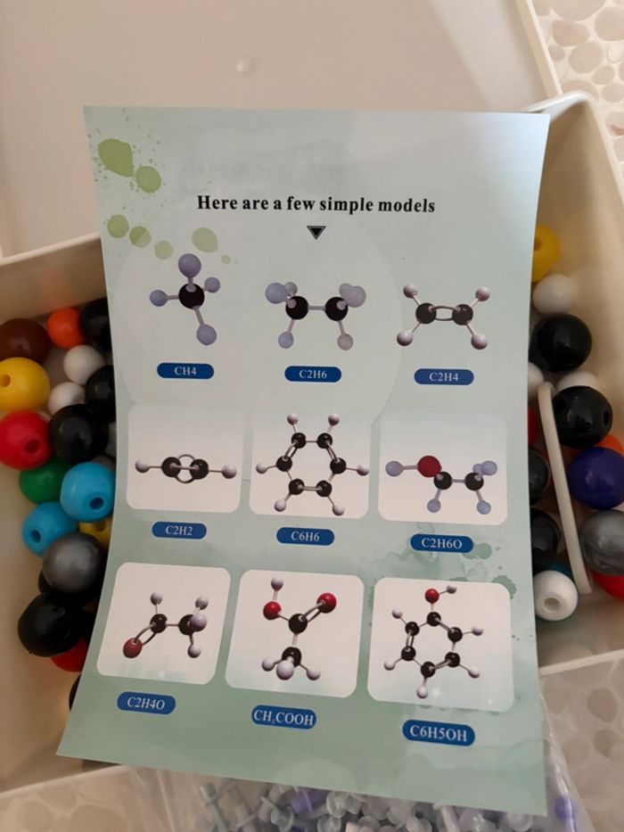 Boîte pour modéliser des molécules - photo numéro 2