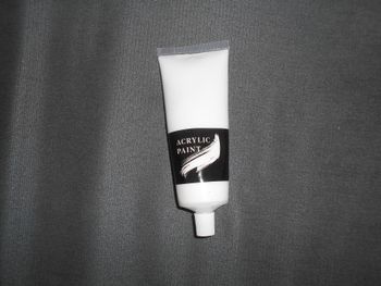 Peinture acrylique blanche neuve à 0,50 EURO