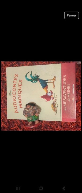 Livre+Figurine 106 Vaiana audioconte magique altaya deagostini disney magic audio conte compte