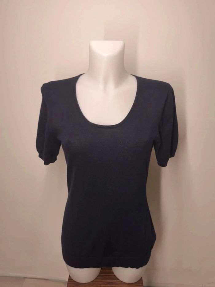 T-shirt Alberto Bini Femme Taille 4 Bleu Foncé