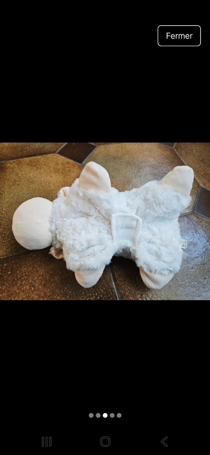 Doudou mouton transformable en coussin - photo numéro 3