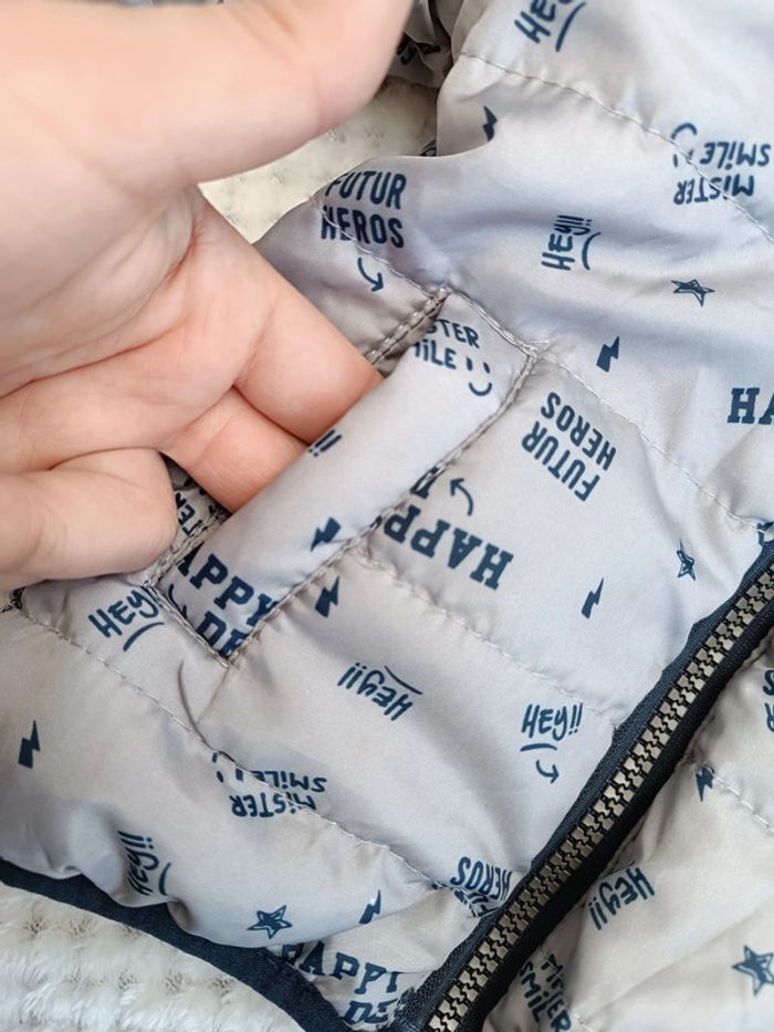 🔸 Doudoune fine réversible Baby by Gémo - 6 mois 🔸 - photo numéro 9