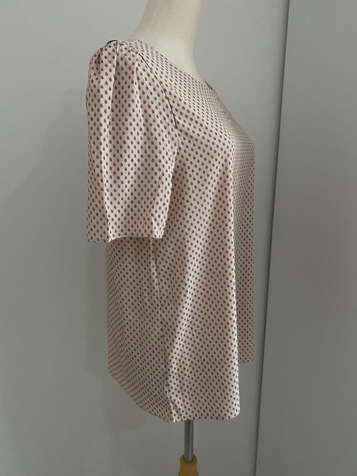 T-shirt beige imprimé noir H&M - photo numéro 2