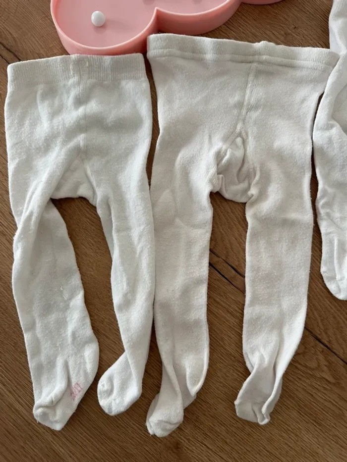 Lot 4 paires collant blanc 15-17 - photo numéro 2