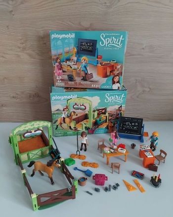 PLAYMOBIL Ecole et Box Equestre Spirit Lot Complet 🐎