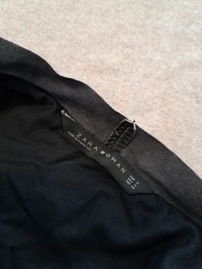 Zara noir veste moto femme 34 - photo numéro 5