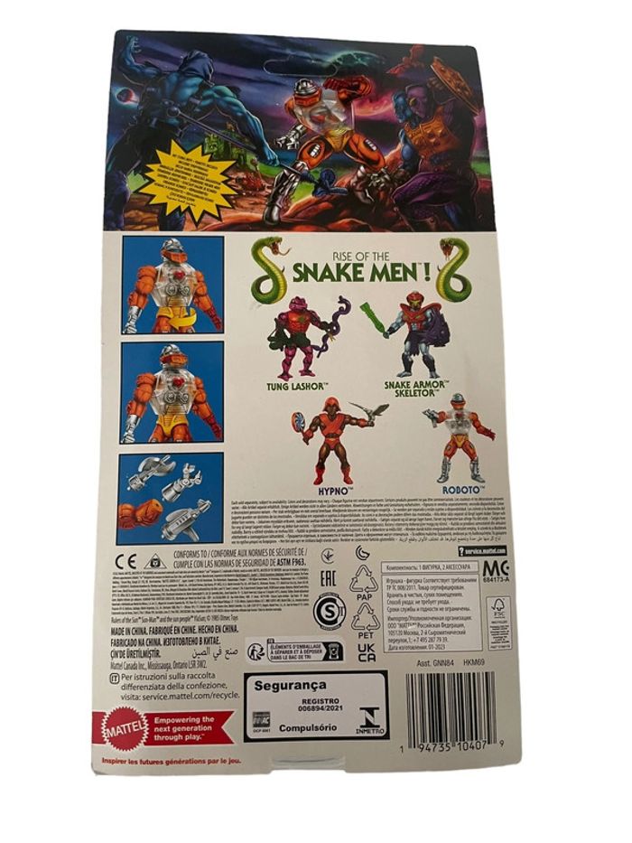 Figurine Masters Of The Universe Roboto 15 cm Mattel neuf - photo numéro 2