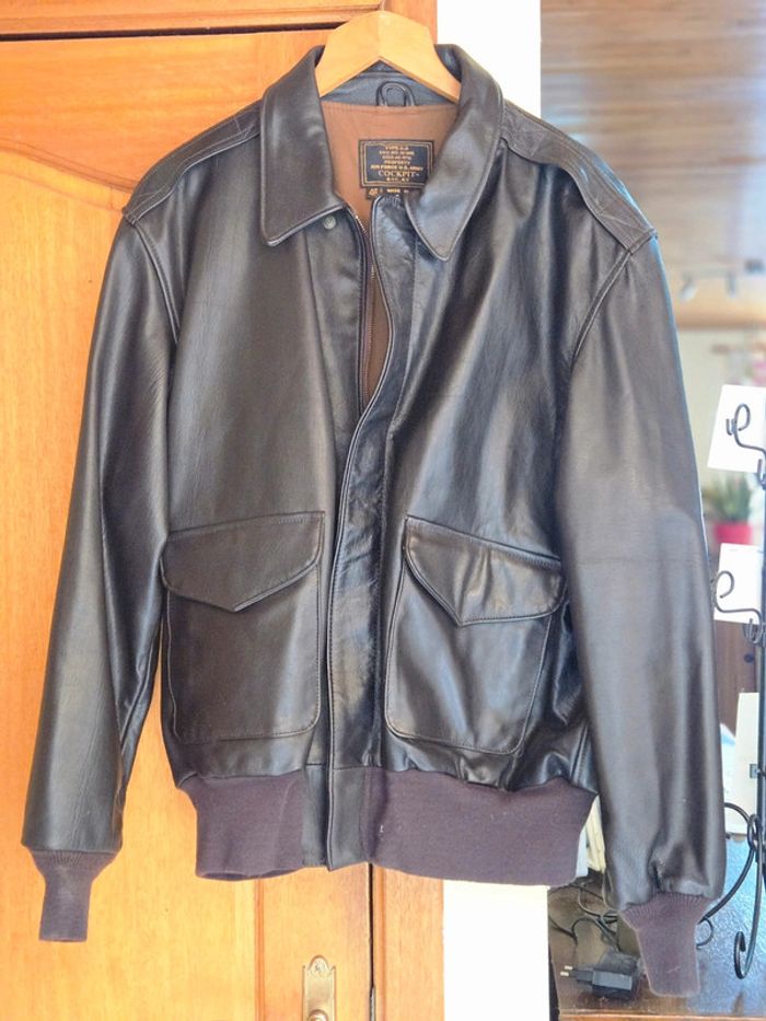 Veste en cuir Cockpit A-2 - photo numéro 3