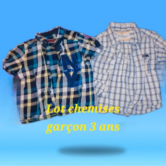 Lot de chemises garçon 3 ans