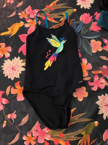 Maillot de bain 1 piece nabaiji 8-9 ans