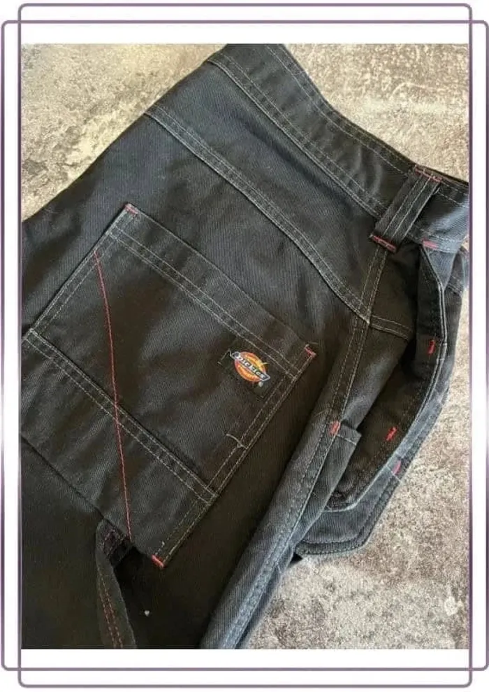 Pantalon carpenter bricolage noir taille 50 Dickies Pantaloni neri Schwarze DIY-Zimmermannshose - photo numéro 4