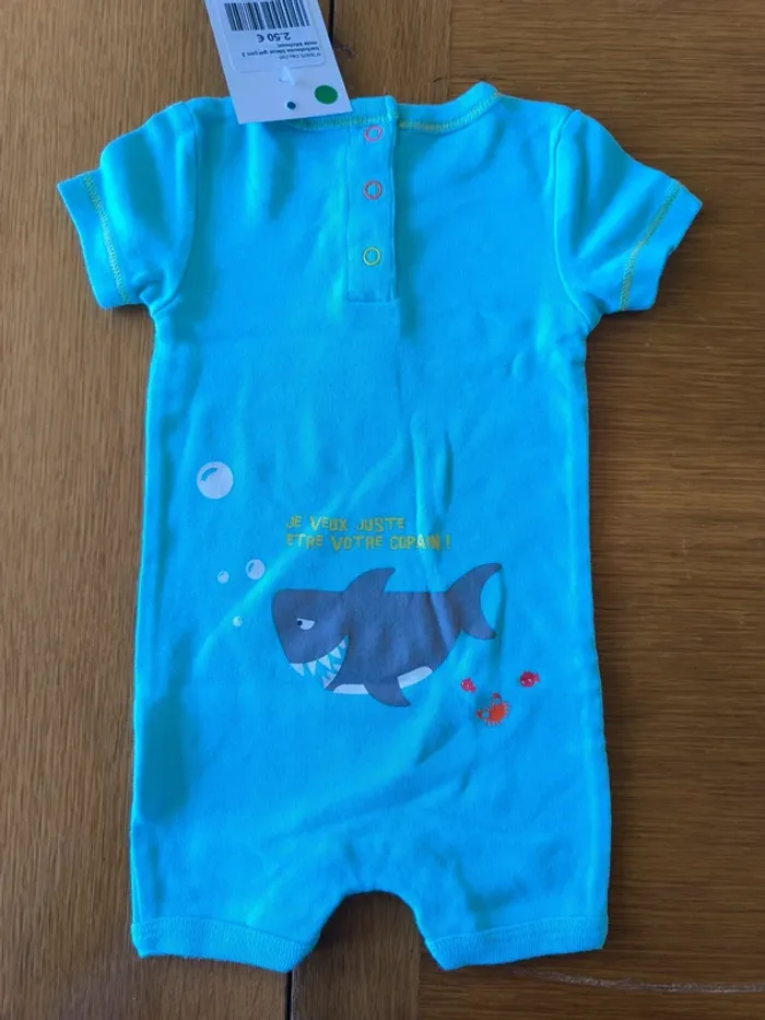 309751 barboteuse bleue garçon 3 mois kitchen - photo numéro 2