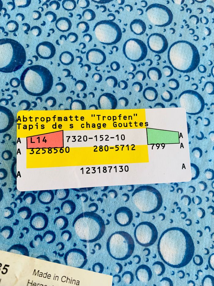 Tapis de séchage égouttoir vaisselle 3pagen Vitrine Magique - photo numéro 2