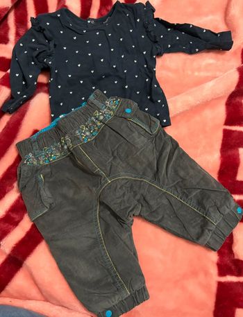 Ensemble bleu 6 mois
