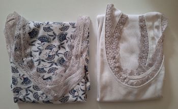 Lot de 2 débardeurs avec bretelles en dentelle