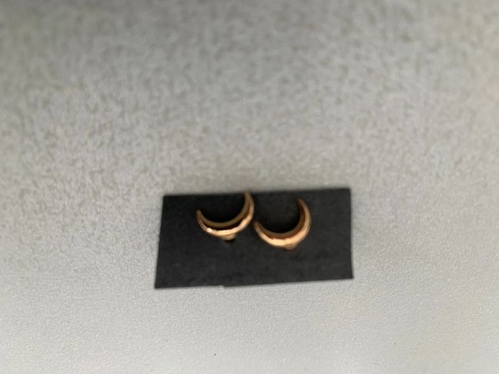 Boucles d’oreilles quartier de lune fantaisie