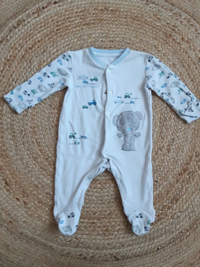 Lot de 3 pyjamas fins 1 pièce 3 mois - photo numéro 9