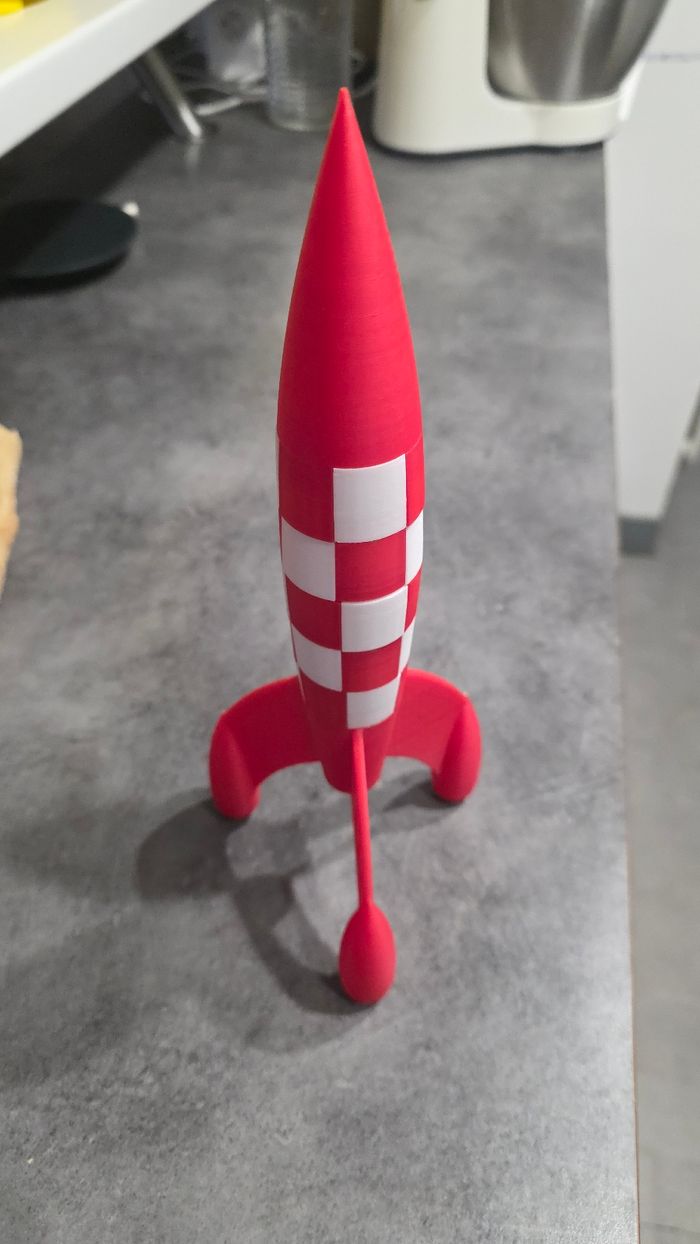 Fusée Tintin 30cm