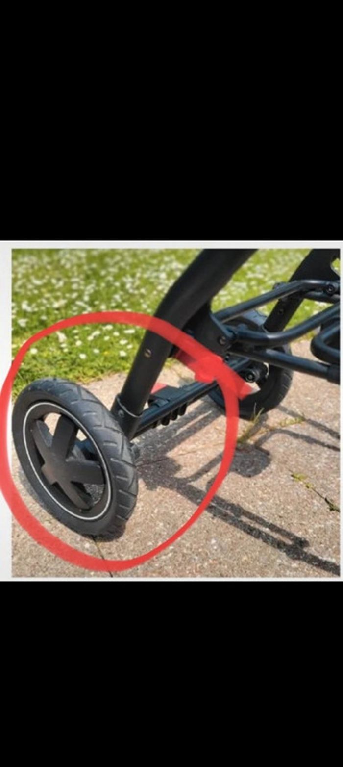Lot 2 roues arrière poussette stella