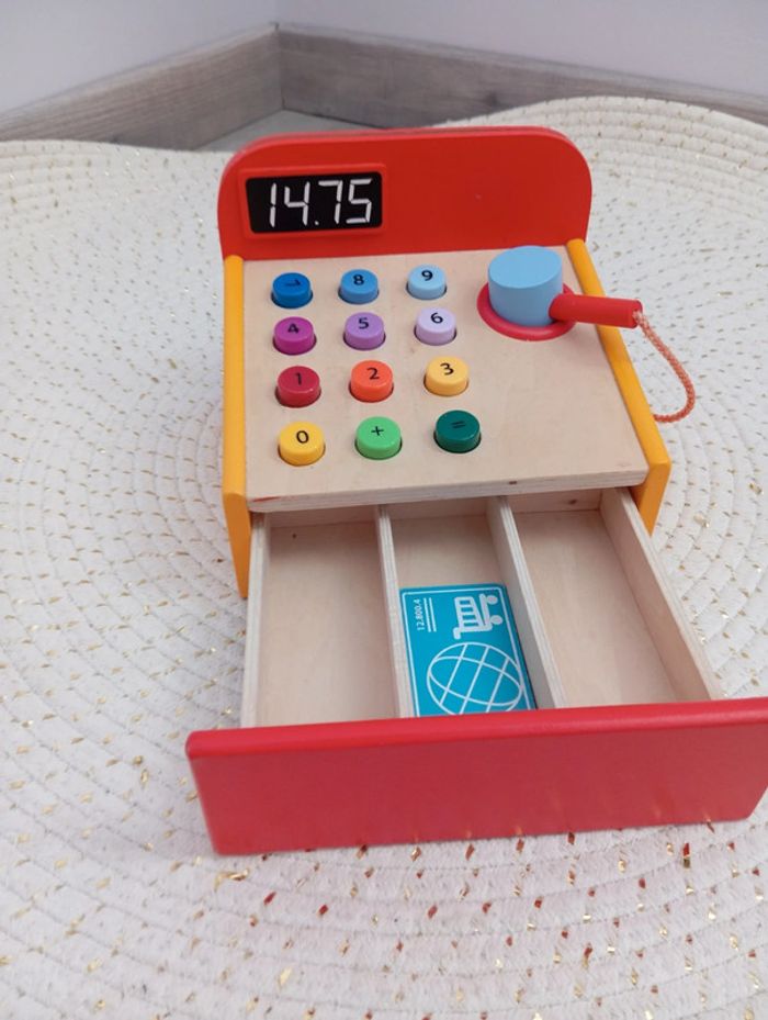 Caisse enregistreuse en bois - photo numéro 2