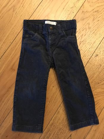 Pantalon velours bleu Garçon Bout’chou 18 mois