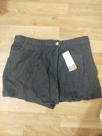 Jupe short en jean noir