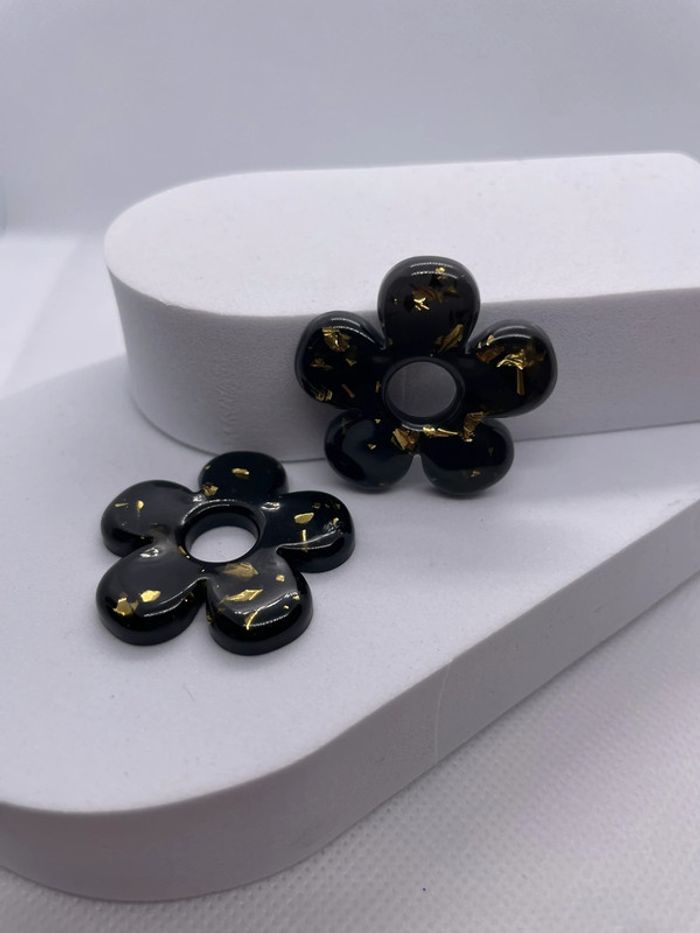 Paire de pampilles interchangeables avec créoles acier inoxydable - photo numéro 2