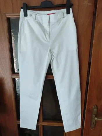 Pantalon à pinces blanc