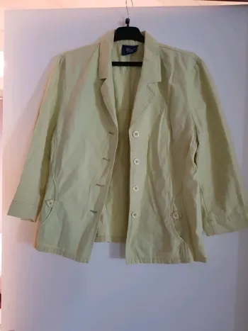 Veste coton verte, taille 42
