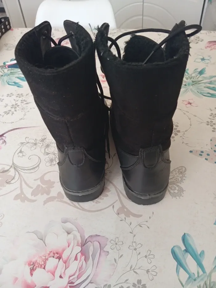 Bottine montante noir taille 8 - photo numéro 11