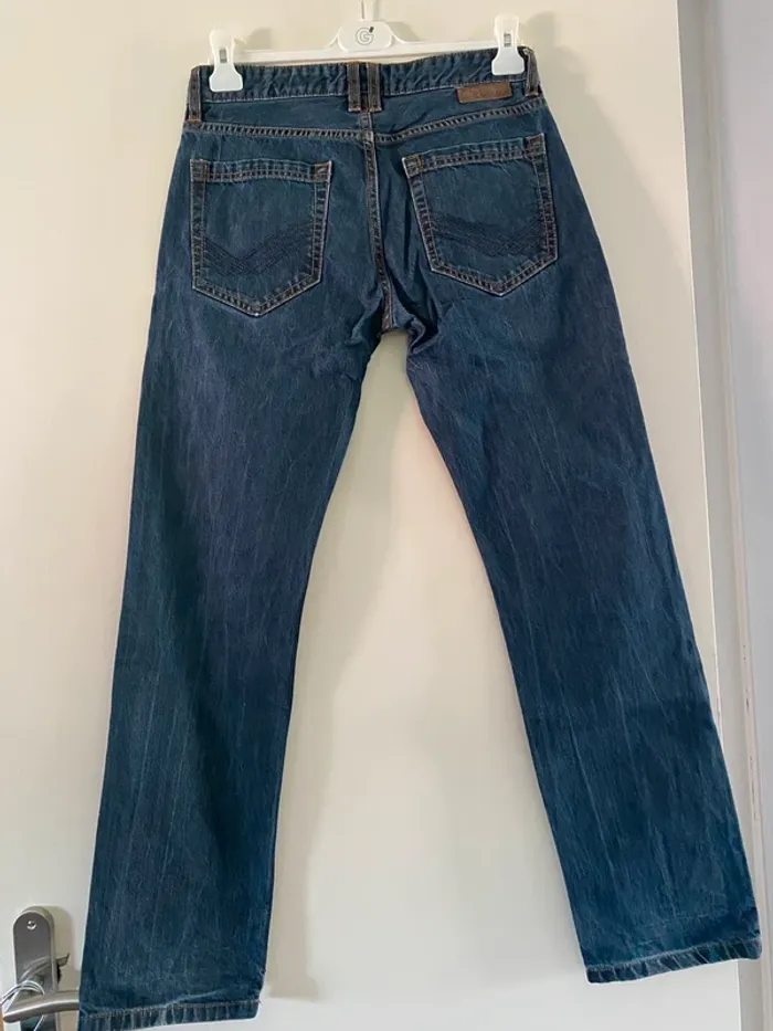 Pantalon jeans Tom Tailor Marvin Slim Taille 29/32 - photo numéro 2