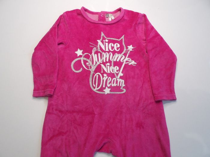 Pyjama velours fushia - 18 mois - orchestra - photo numéro 3