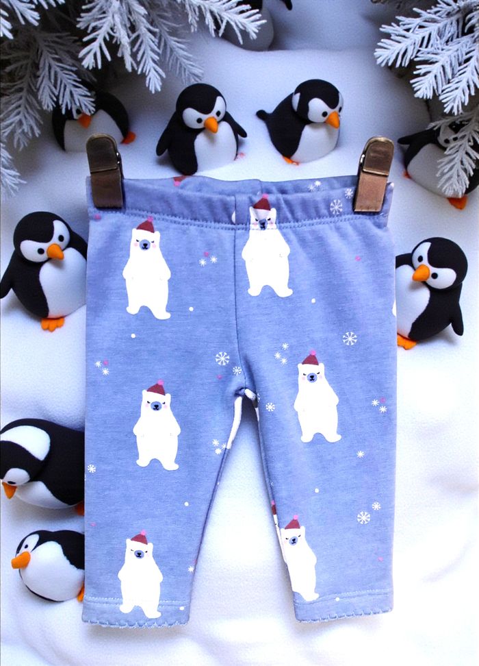 C&A - NEW - ENSEMBLE 3P BÉBÉ FILLE INTÉRIEUR POLAIRE MOTIF PETITS OURS BLANCS 3M - photo numéro 9