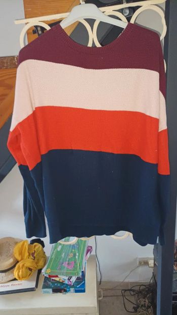 Pull femme multicolore