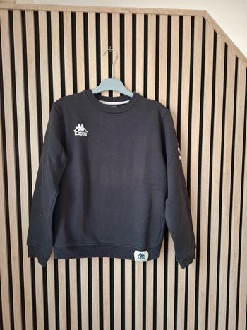Sweat  shirt noir Kappa 14 ans