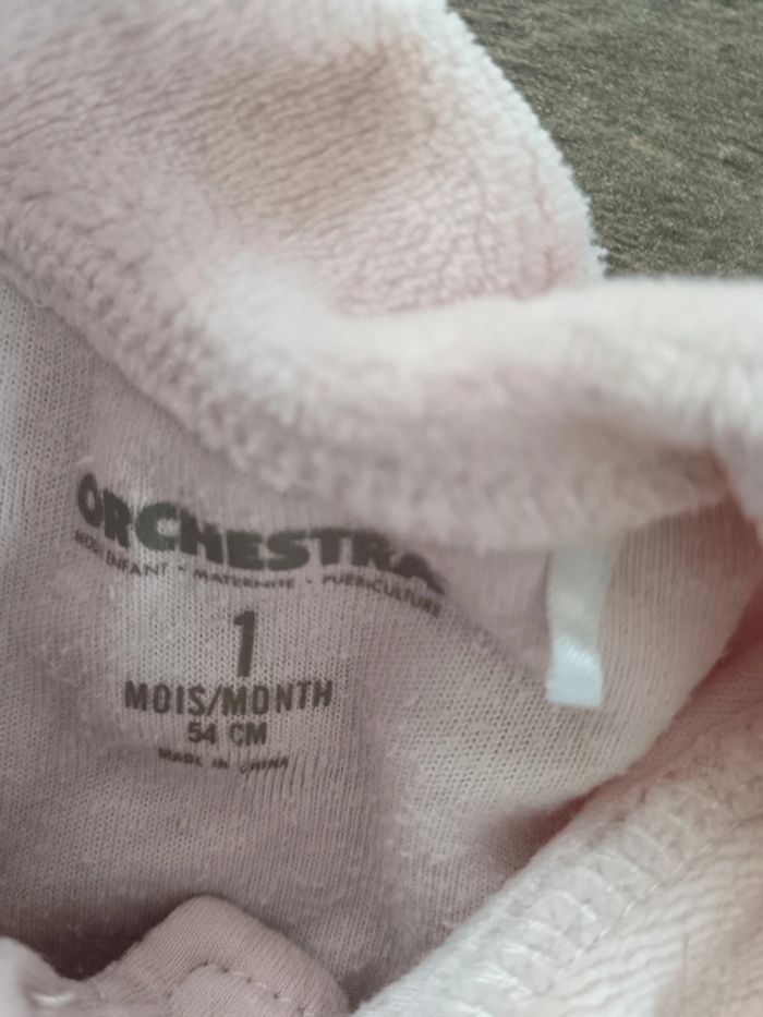 🌞Pyjama vieux rose orchestra 1 mois - photo numéro 3