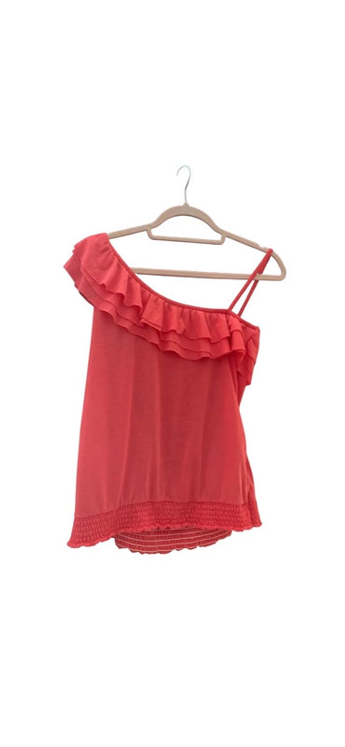 Débardeur rose asymétrique