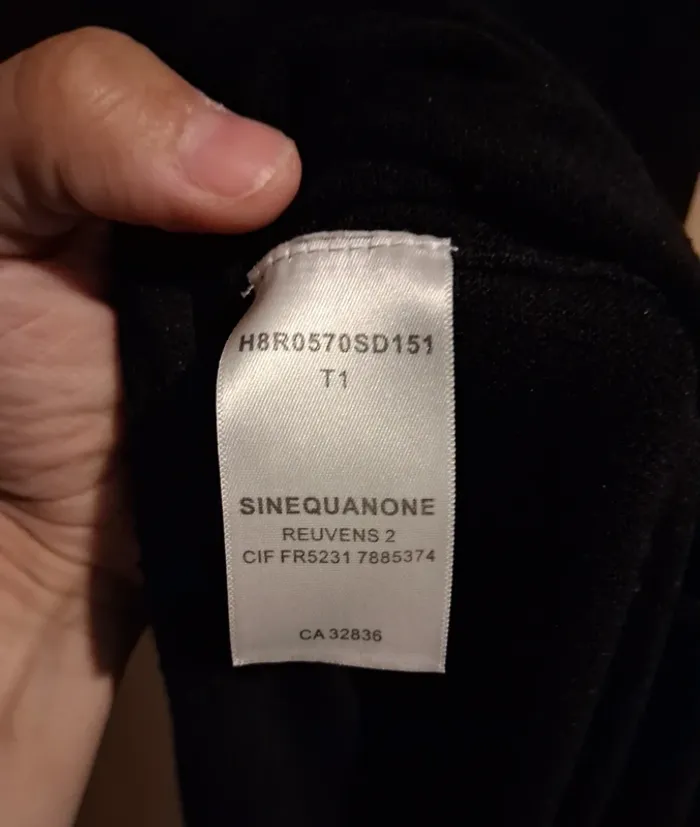 Robe noir taille 1 sinéquanone - photo numéro 4