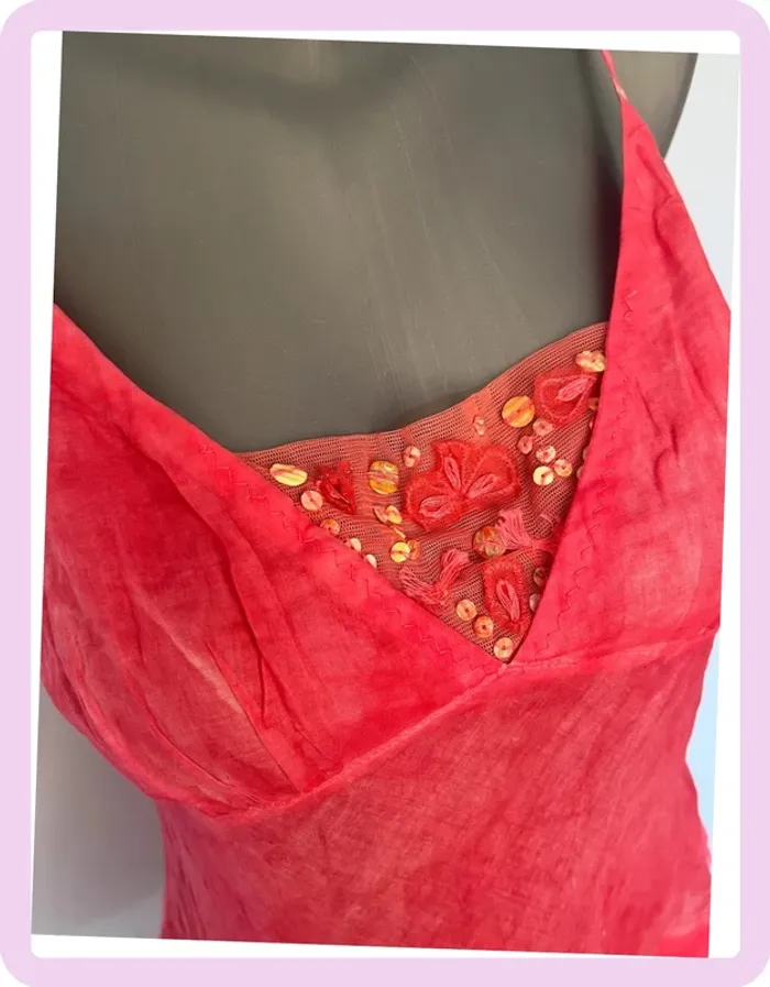 🌸 Débardeur rose Didier Parakian – Taille 42 – Détails boutons & coton doux 🌸 - photo numéro 2