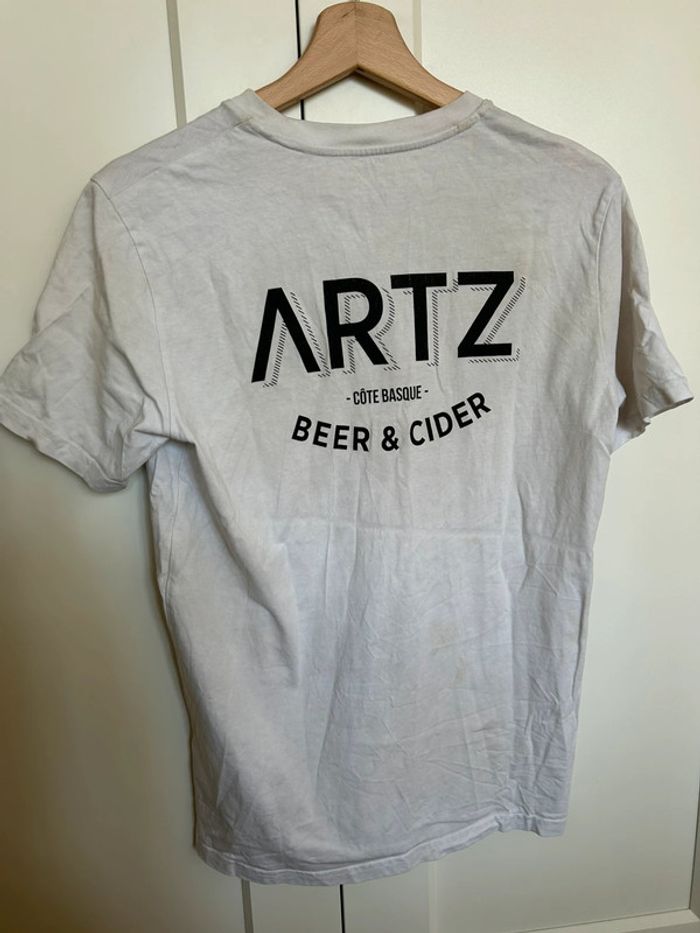 588 – t-shirt blanc et flocage noir Artz Beer & Cider - photo numéro 5