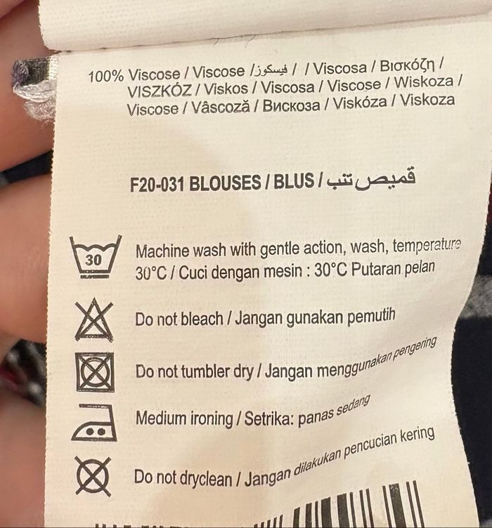 Chemise à carreaux bleue, blanc et rouge en viscose Camaïeu - Taille 42 - photo numéro 7
